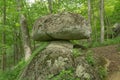 Balance Rock at the Peaks of Otter Royalty Free Stock Photo